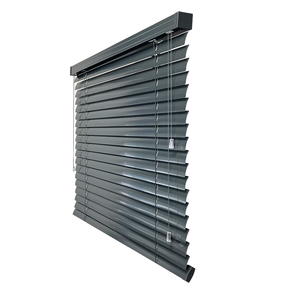 Żaluzja Aluminiowa – kolor Ołów – antracyt, grafit, półmat – CLICKY® Loft 50 mm