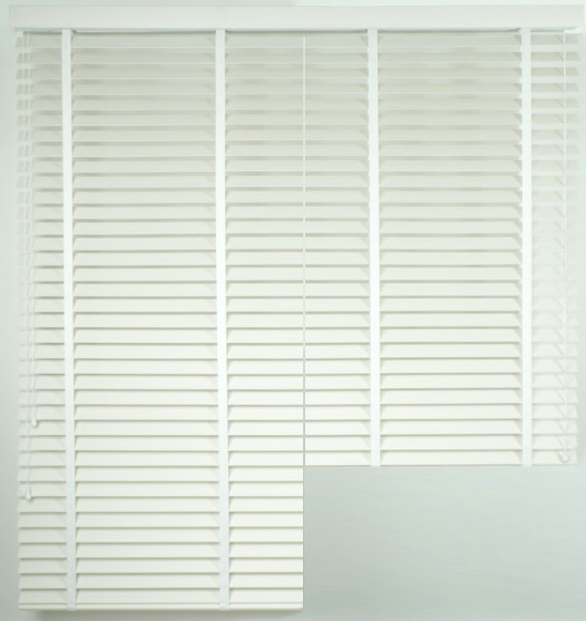 Żaluzja DUAL Faux Wood – kolor Sól – biały – CLICKY® Flip 50 mm