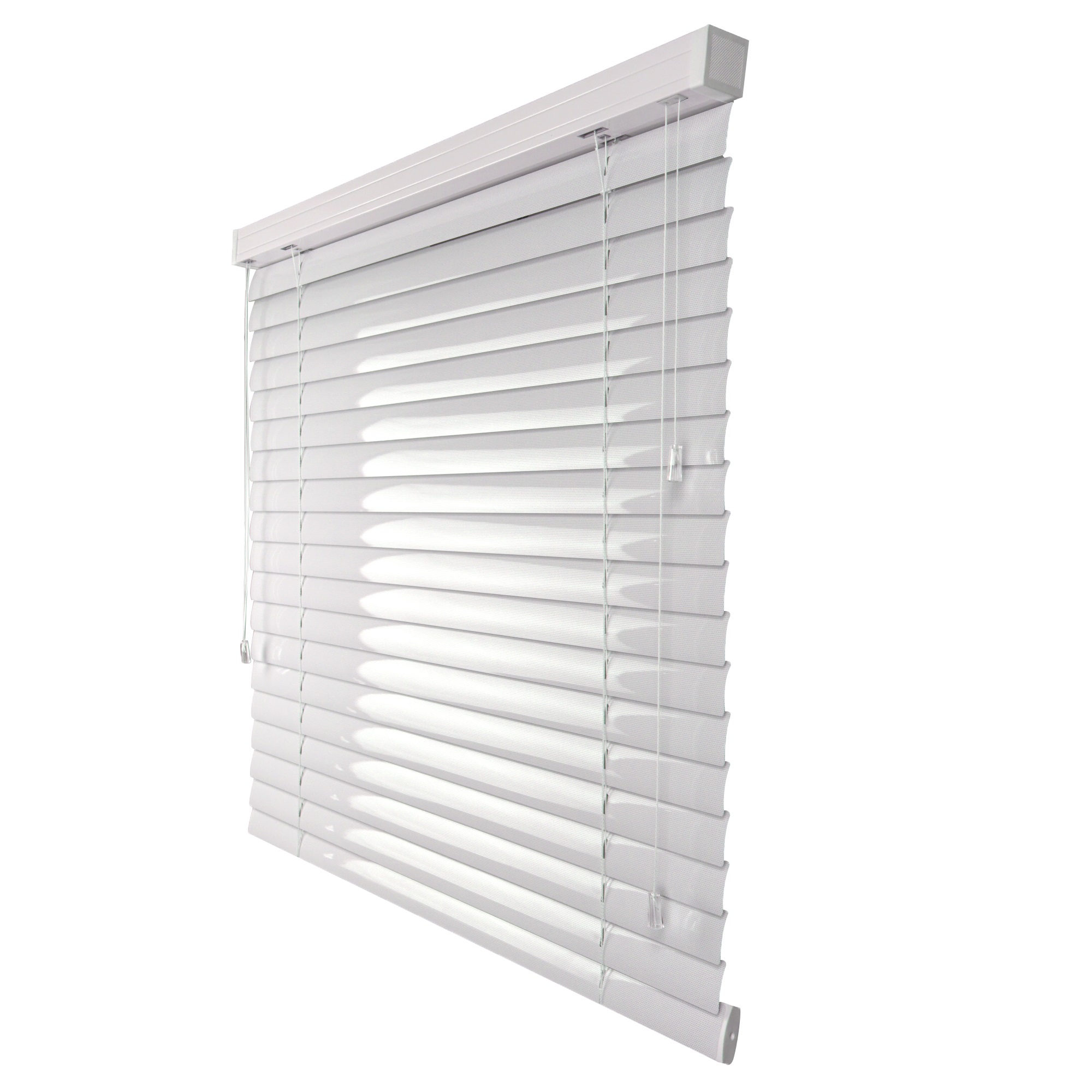 Żaluzja Aluminiowa – kolor Wapń perforowany – biały, delikatny połysk – CLICKY® Loft 50 mm