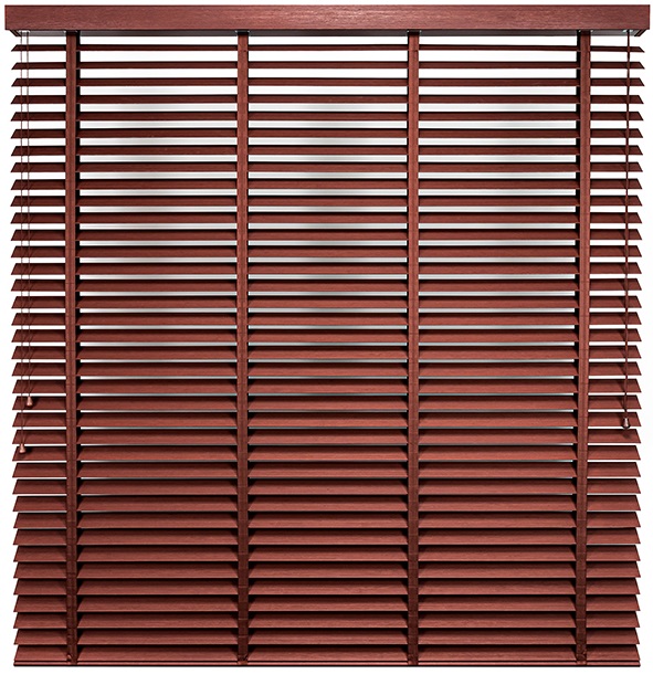 Żaluzja Bambusowa – kolor Daktyl – odcienie brązu, wiśnia, mahoń, teak – CLICKY® Flip 50 mm