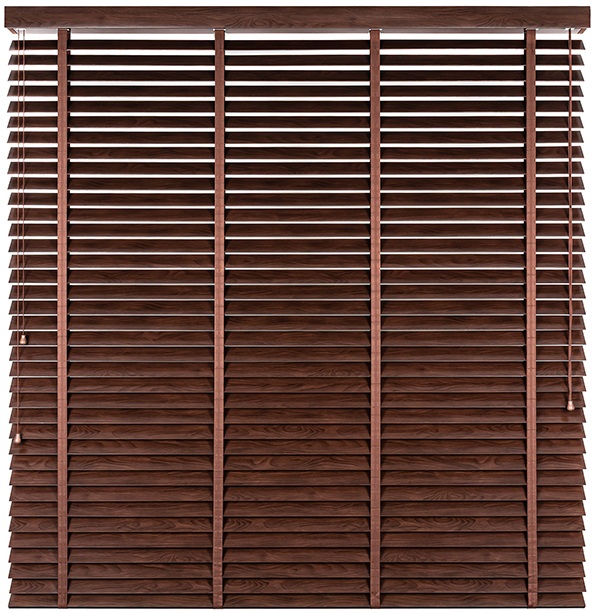 Żaluzja Lipowa – kolor Herbata – odcienie brązu, heban – CLICKY® Flip 50 mm