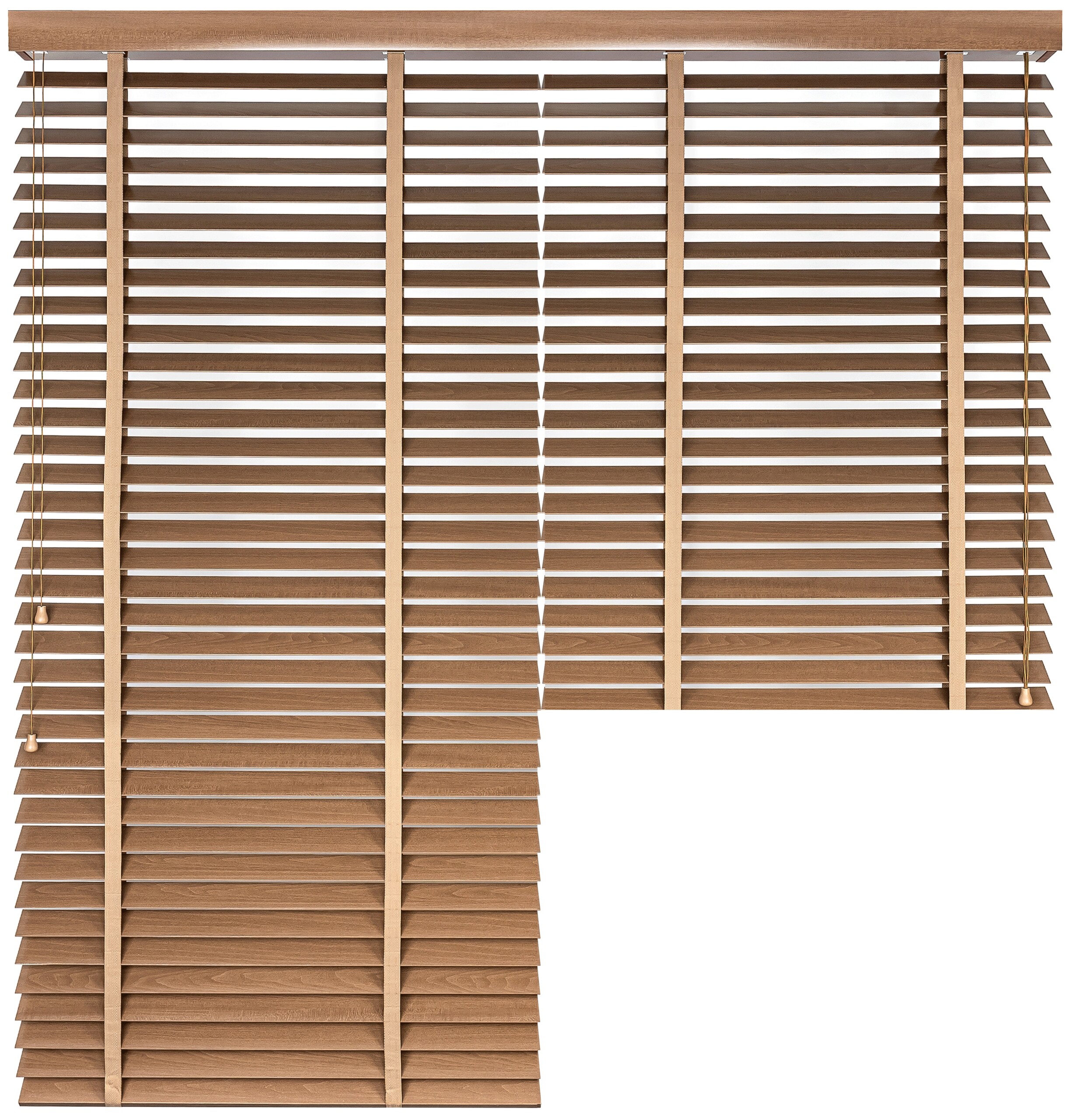 Żaluzja DUAL Lipowa – kolor Oregano – odcienie brązu – CLICKY® Flip 50 mm