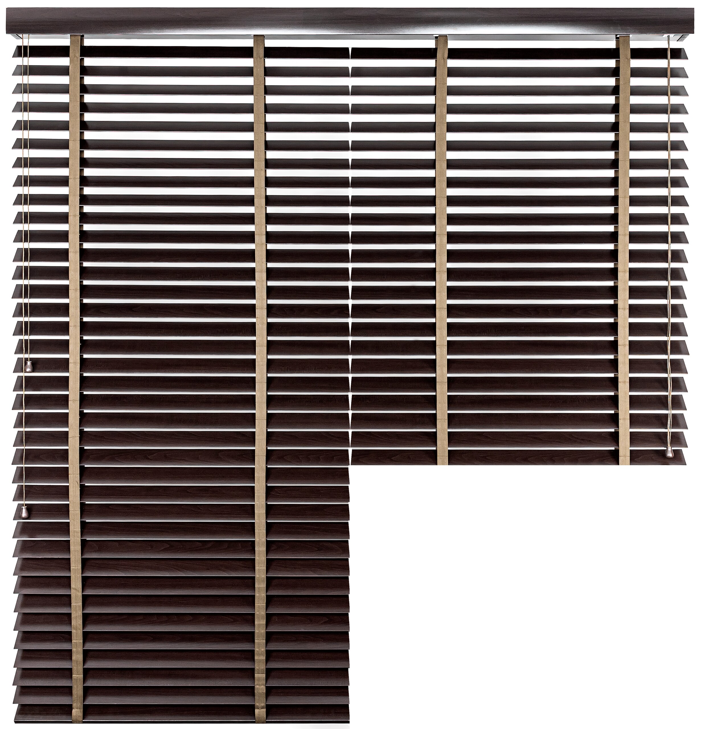 Żaluzja DUAL Lipowa – kolor Trufla – ciemny brąz – CLICKY® Flip 50 mm