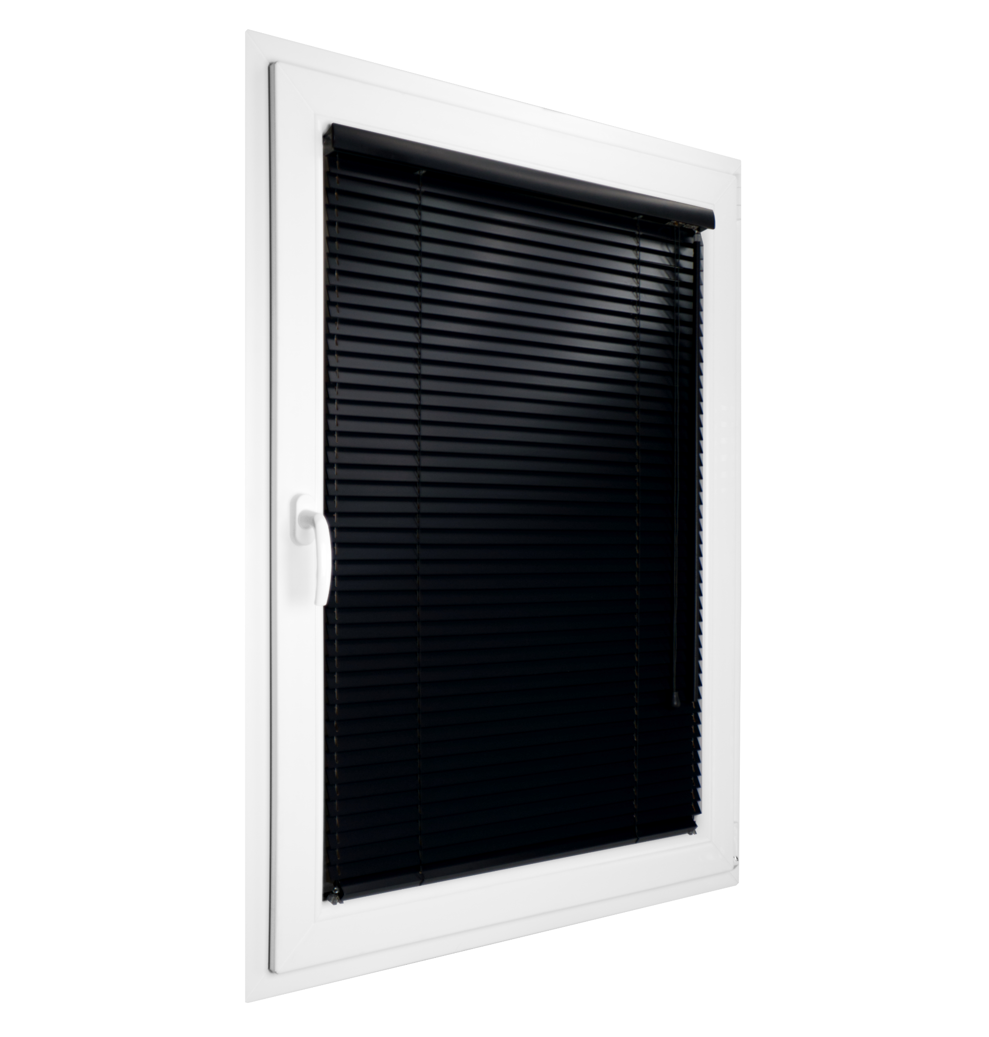 Żaluzja Lipowa – kolor Lukrecja – czarny – CLICKY® Flip 25 mm
