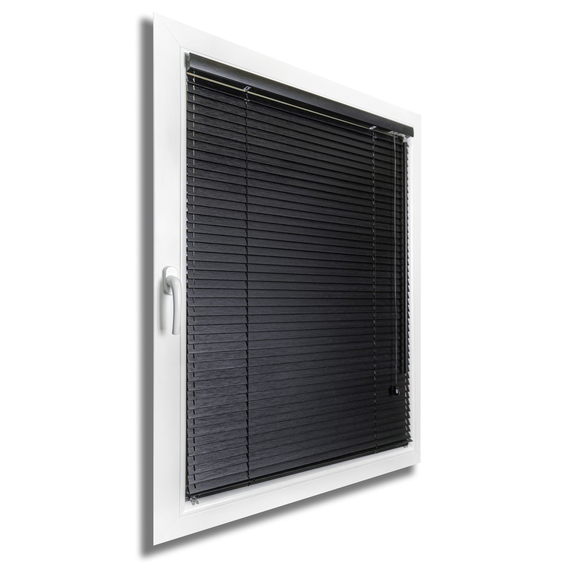 Żaluzja Bambusowa – kolor Arabika – czarny – CLICKY® Flip 25 mm