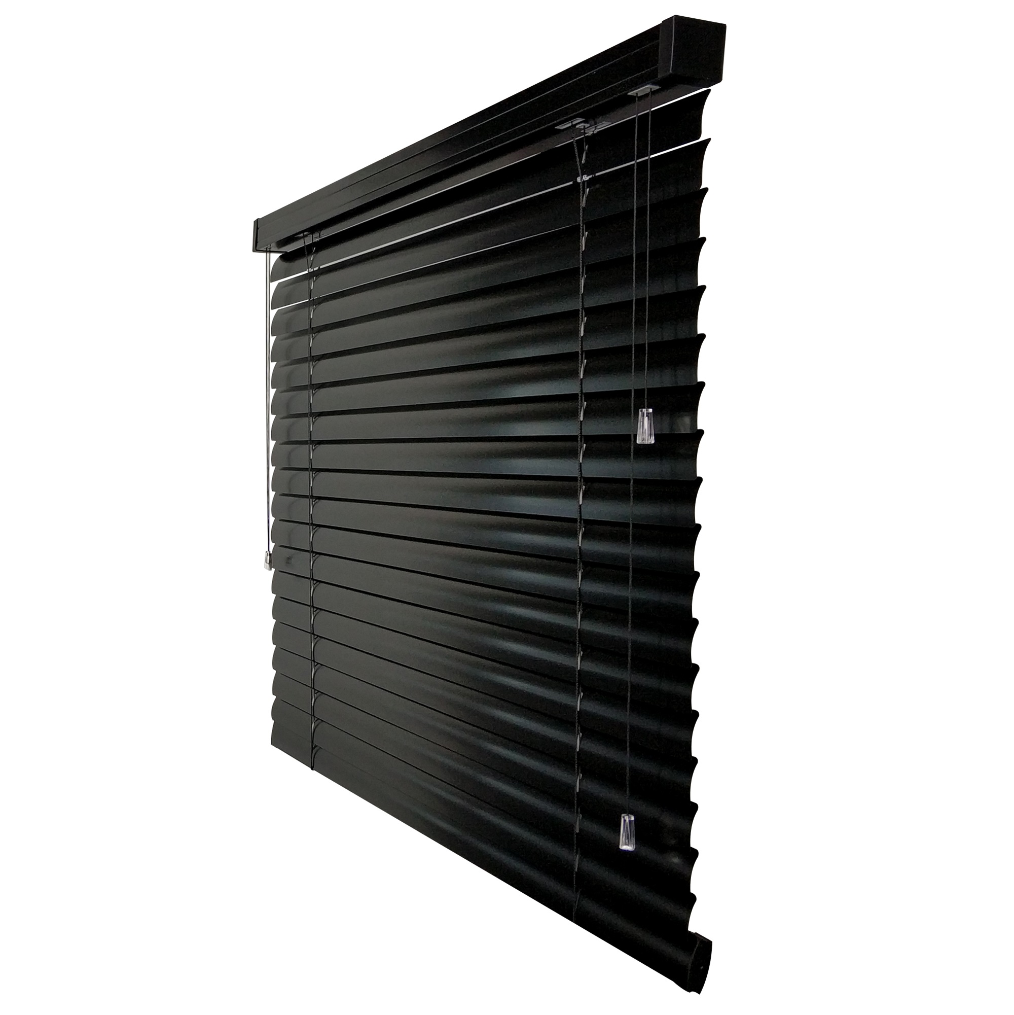 Żaluzja Aluminiowa – kolor Węgiel – czarny, półmat – CLICKY® Loft 50 mm