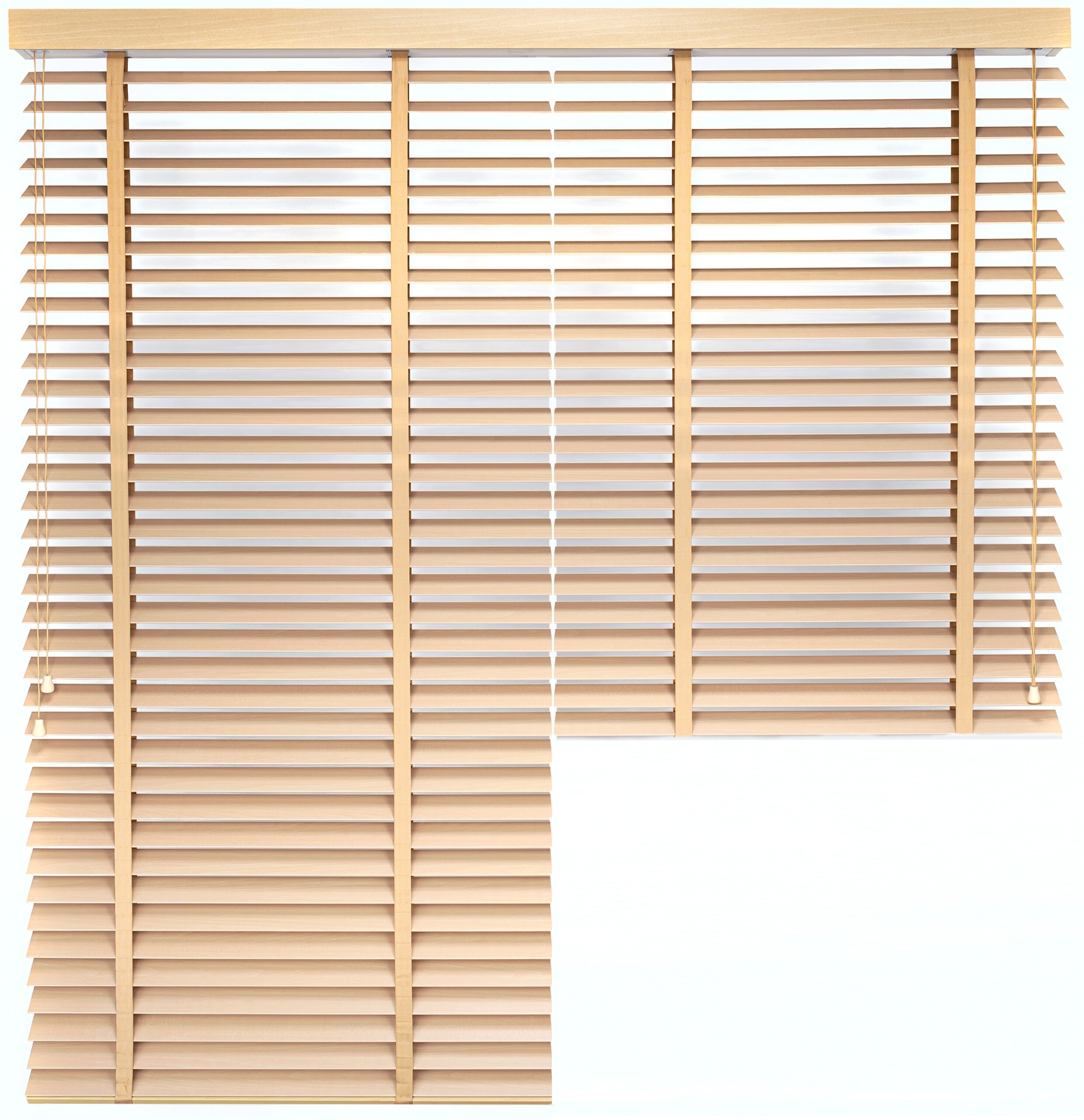 Żaluzja DUAL Lipowa – kolor Chałwa – odcień naturalny, brzozowy brąz – CLICKY® Flip 50 mm