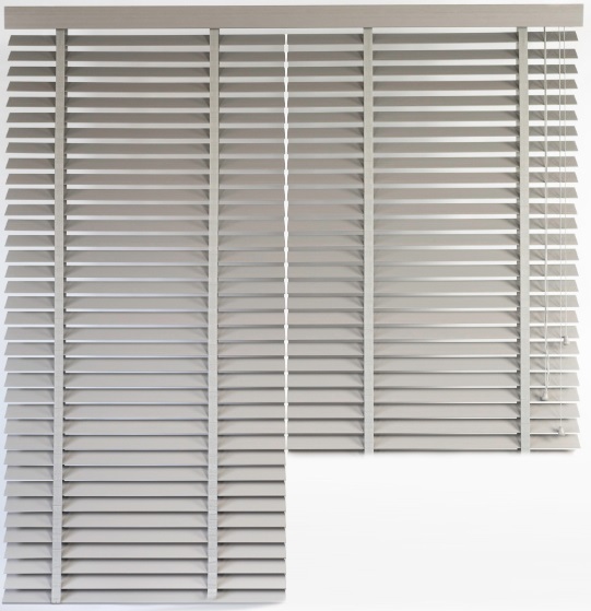Żaluzja DUAL Bambusowa – kolor Ostryga – szary – CLICKY® Flip 50 mm