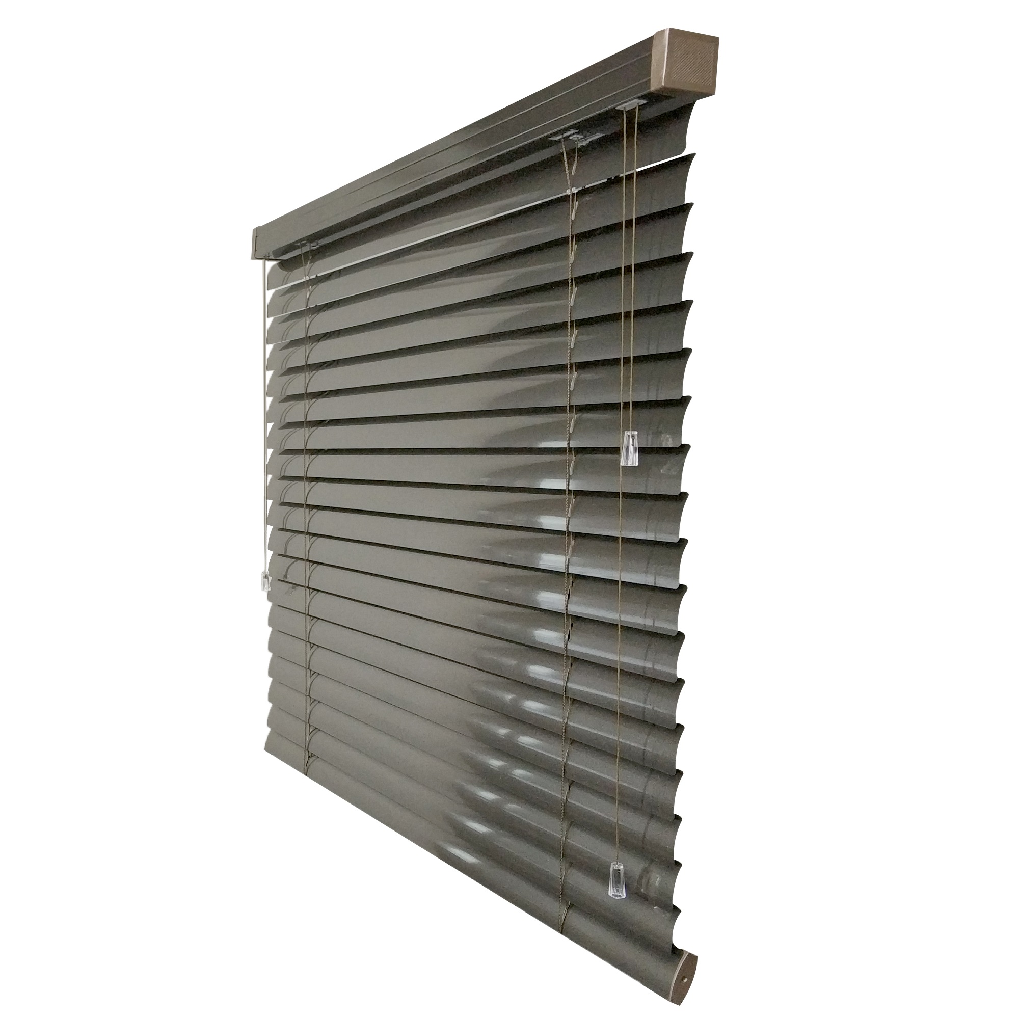 Żaluzja Aluminiowa – kolor Wanad – brąz, szary, metalic – CLICKY® Loft 50 mm