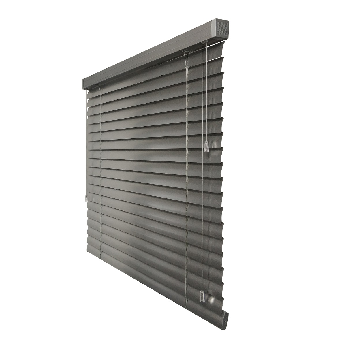 Żaluzja Aluminiowa – kolor Aluminium (metalic) – srebrny, szary, delikatny połysk – CLICKY® Loft 50 mm