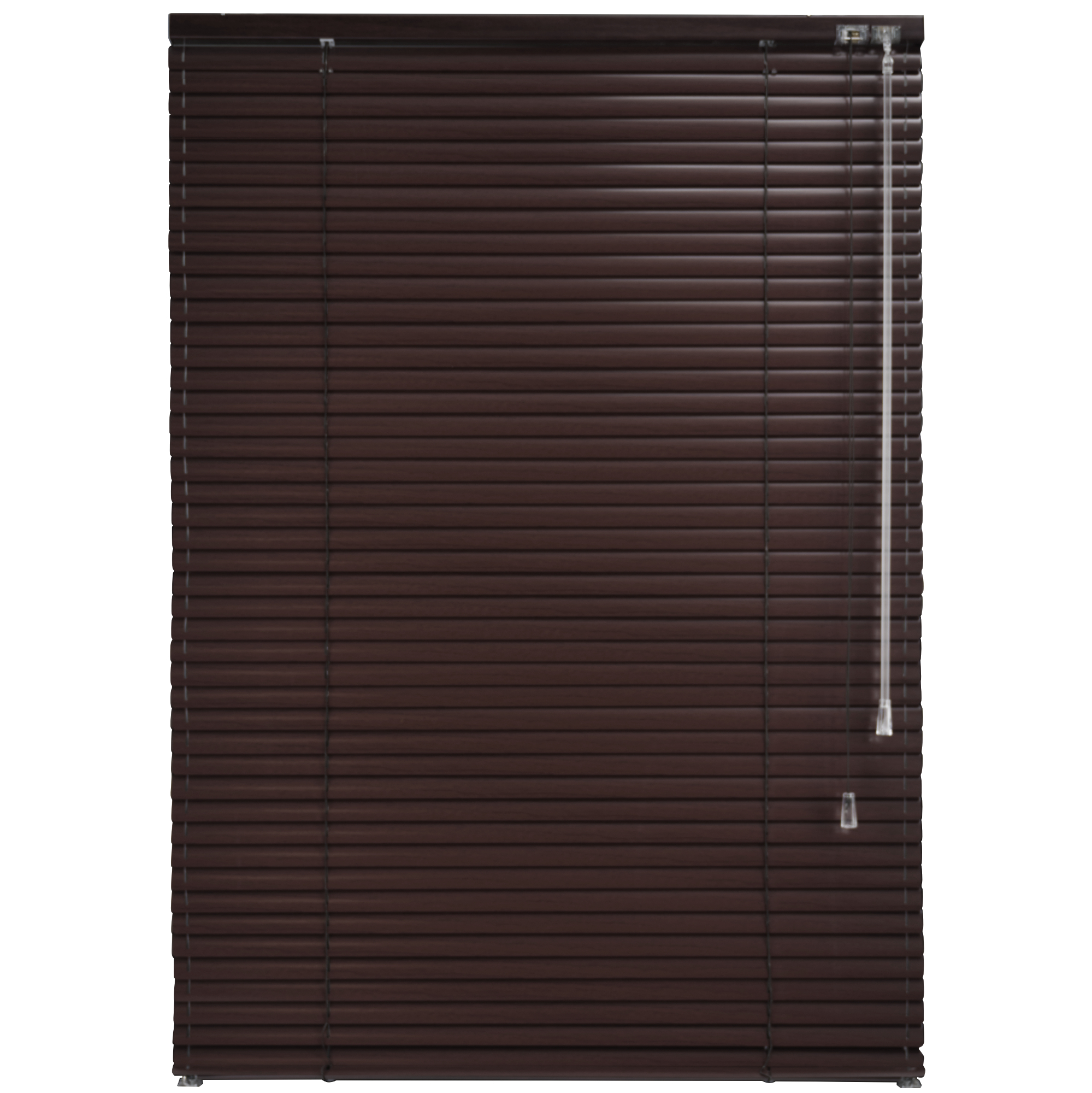 Żaluzja aluminiowa Loft 25 mm – kolor Ciemny orzech – drewnopodobna