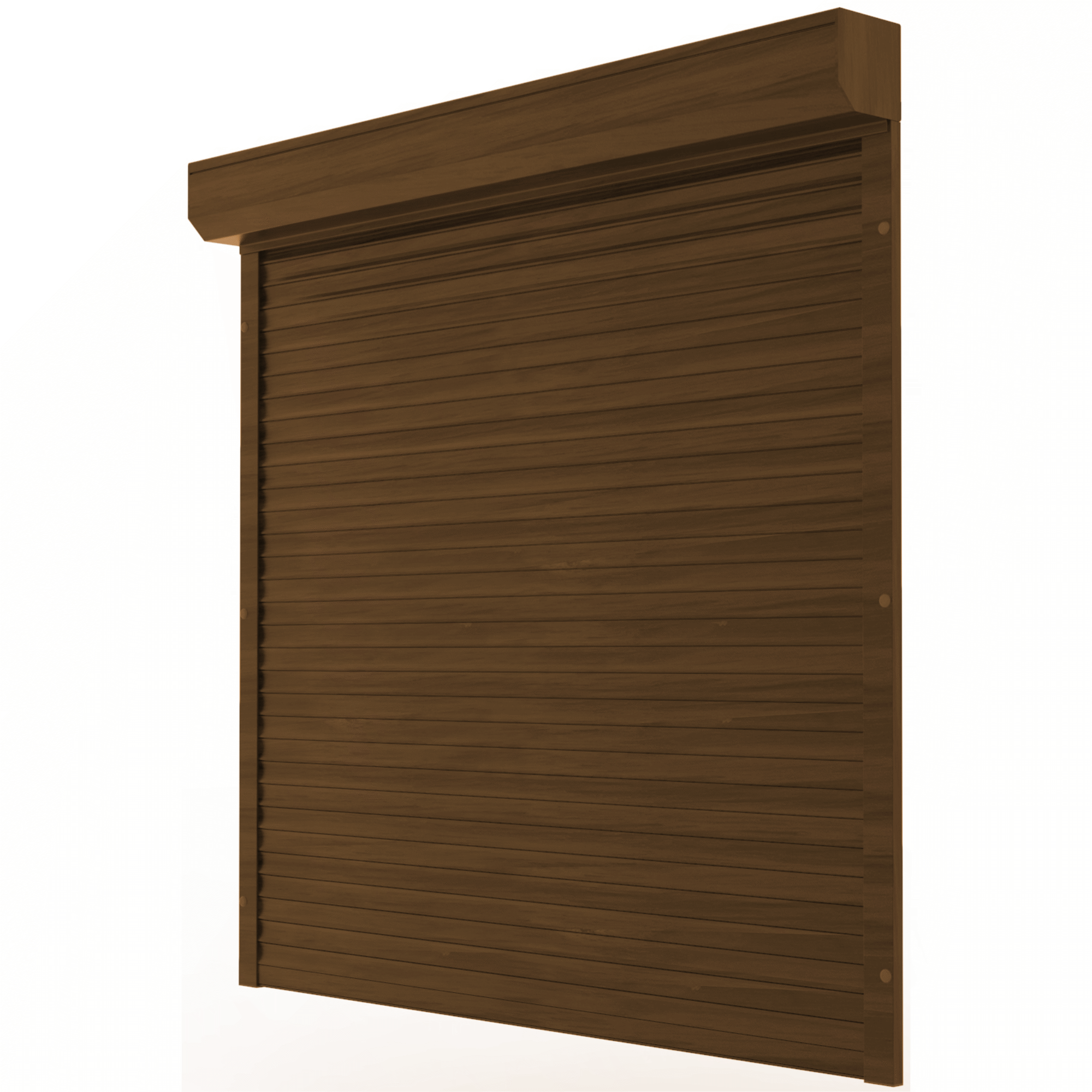 Zewnętrzna roleta aluminiowa CLICKY® Protect – Orzech