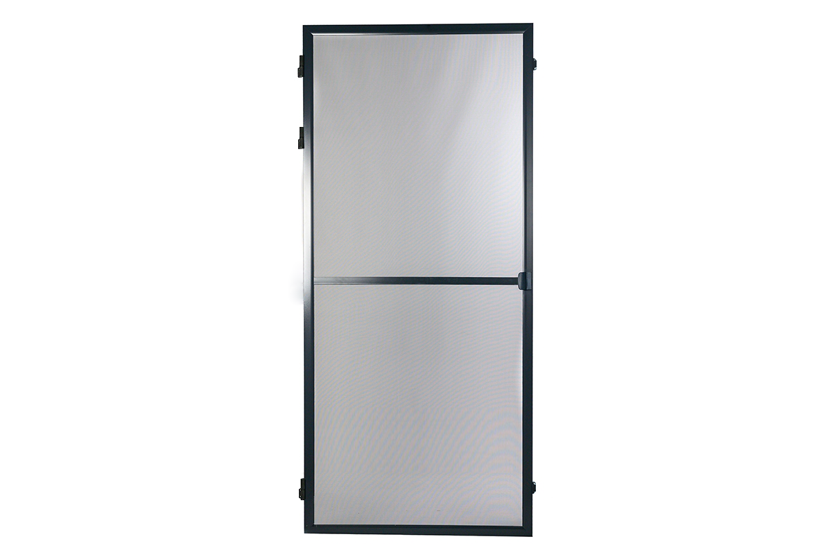 Moskitiera drzwiowa do samodzielnego złożenia – kolor Antracytowy – aluminium ekstrudowane – CLICKY® Swing