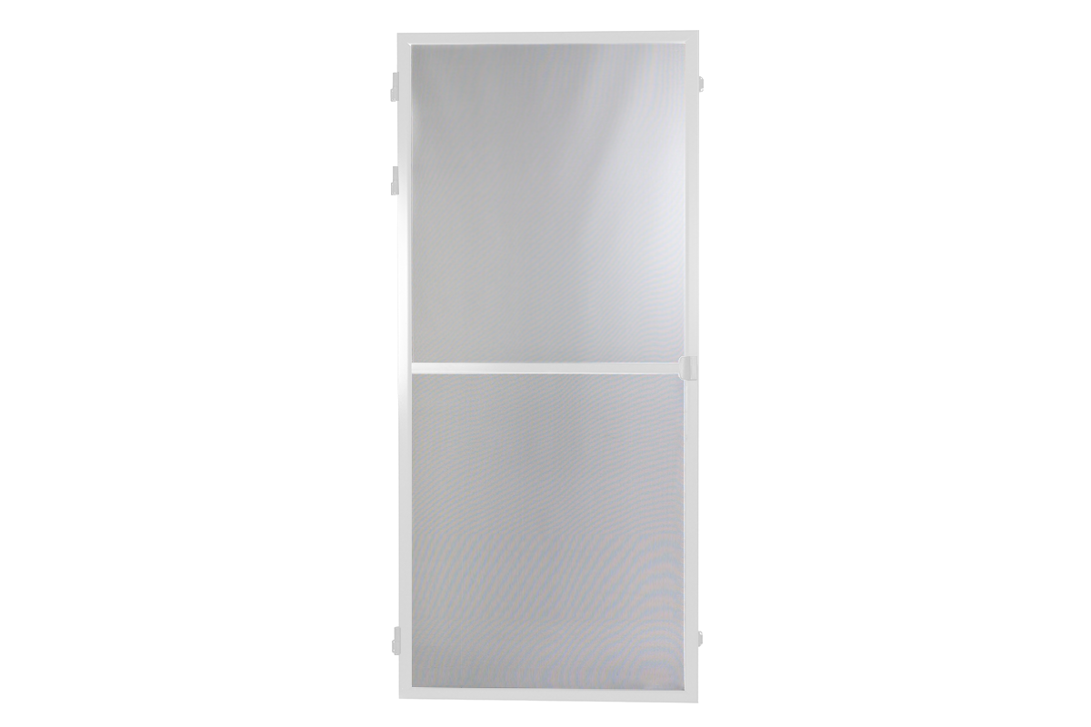 Moskitiera drzwiowa do samodzielnego złożenia – kolor Biały – aluminium ekstrudowane – CLICKY® Swing