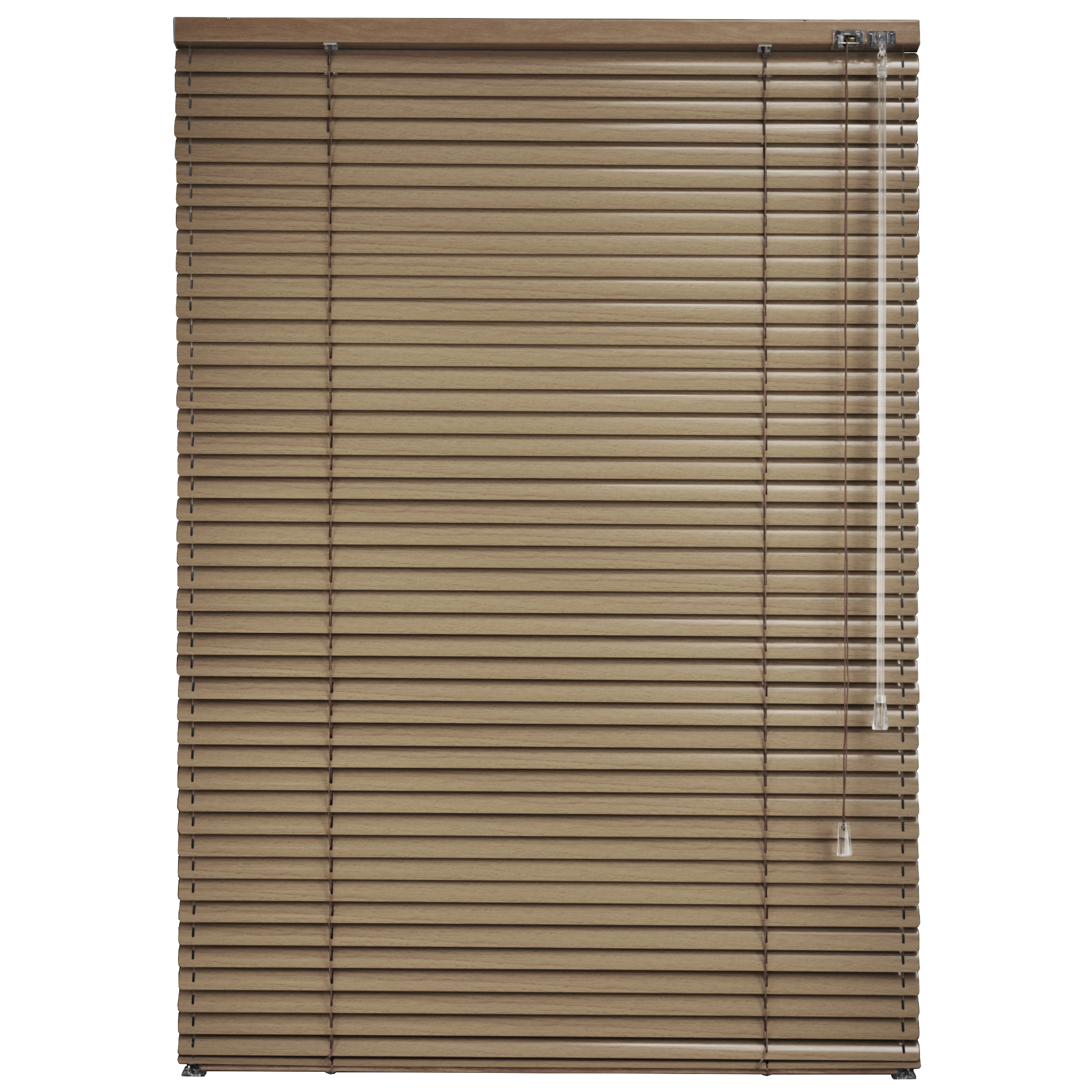Żaluzja aluminiowa Loft 25 mm – kolor Jasny orzech – drewnopodobna